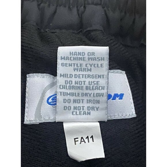 Vintage Womens Slalom Black Ski Snow Pants Medium Insulated Waterproof Pockets - Picture 11 of 11